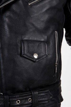 KURTKA SKÓRZANA OZONE RAMONES BLACK S