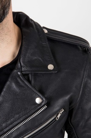 KURTKA SKÓRZANA OZONE RAMONES BLACK S