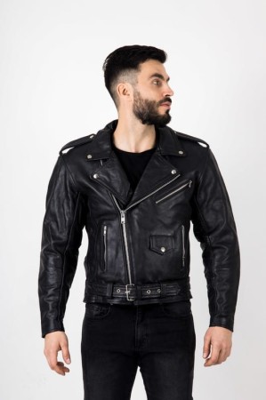 KURTKA SKÓRZANA OZONE RAMONES BLACK S