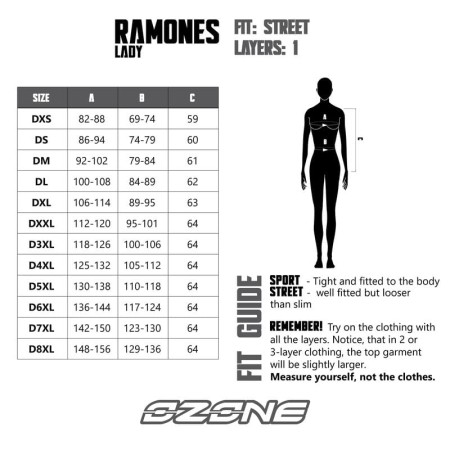 KURTKA SKÓRZANA OZONE RAMONES LADY BLACK DXS