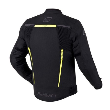 KURTKA TEKSTYLNA OZONE DELTA IV BLACK/FLUO YELLOW XS