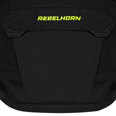 KURTKA TEKSTYLNA REBELHORN CUBBY IV BLACK/FLO YELLOW XXS