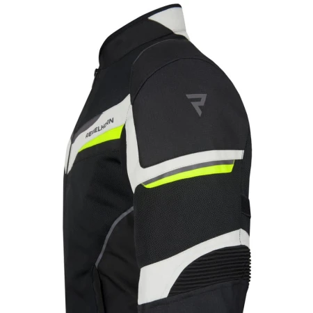 KURTKA TEKSTYLNA REBELHORN FLUX BLACK/ICE/FLO YELLOW XXS