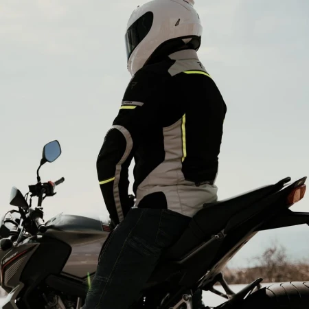 KURTKA TEKSTYLNA REBELHORN FLUX BLACK/ICE/FLO YELLOW XXS