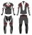 KURTKA SKÓRZANA REBELHORN REBEL LADY BLACK/FLO RED/WHITE D32