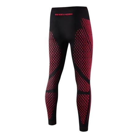 SPODNIE TERMOAKTYWNE REBELHORN THERM II BLACK/RED XS/S