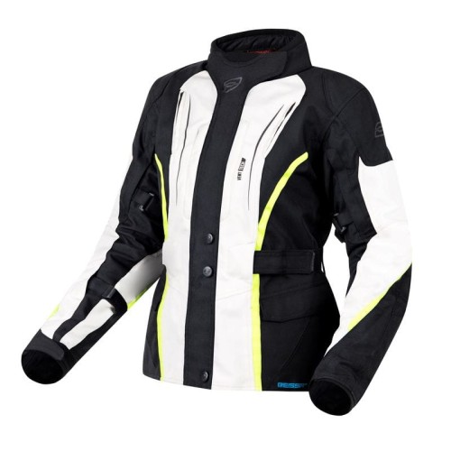 Przejdź do produktu KURTKA TEKSTYLNA OZONE SAHARA LADY BLACK/GREY/FLUO YELLOW 