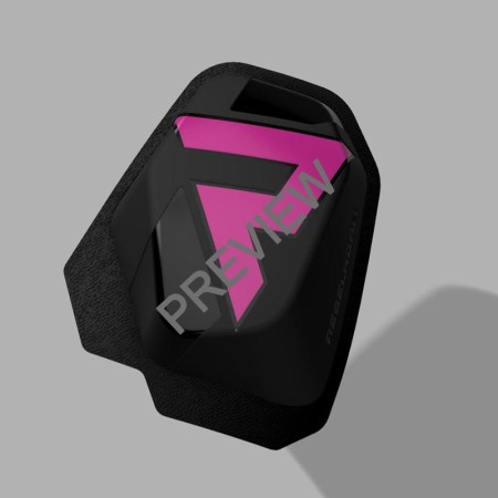 SLIDERY KOLAN REBELHORN (NA RZEPY) BLACK/PINK