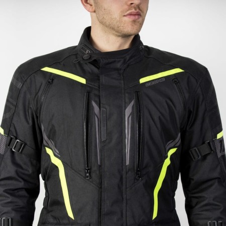 KURTKA TEKSTYLNA OZONE TOUR III BLACK/FLUO YELLOW XS