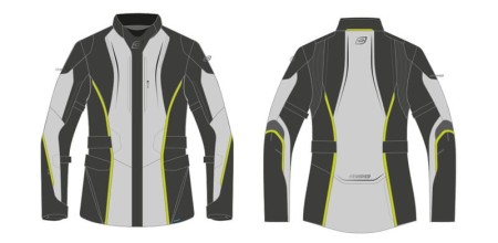 KURTKA TEKSTYLNA OZONE TOUR III BLACK/GREY/FLUO YELLOW XS