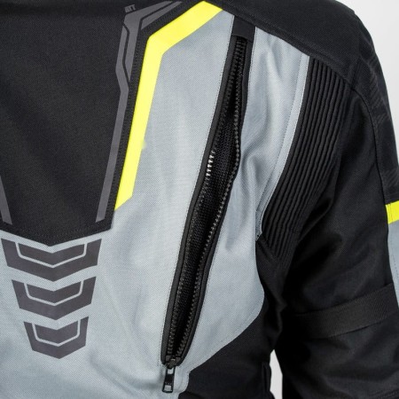 KURTKA TEKSTYLNA OZONE TOUR III BLACK/GREY/FLUO YELLOW XS