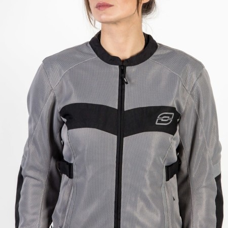 KURTKA TEKSTYLNA OZONE DART LADY SILVER/BLACK DXXS