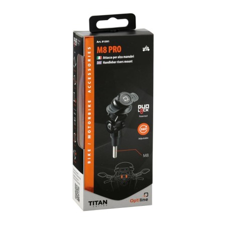 91591 Titan Opti M8 Pro, mocowanie na wsporniku kierownicy