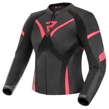 KURTKA SKÓRZANA REBELHORN REBEL LADY PINK/BLACK D34