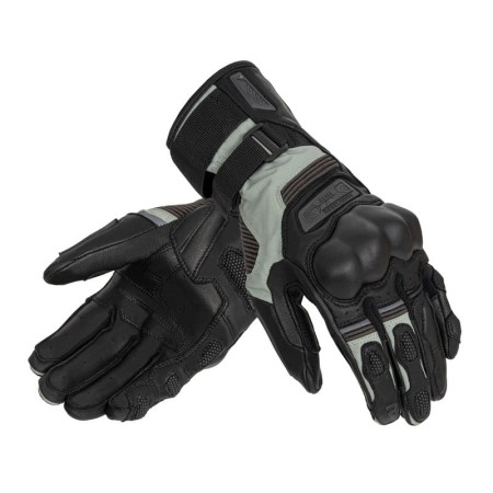 RĘKAWICE SKÓRZANE REBELHORN RANGE BLACK/LIGHT GREY S