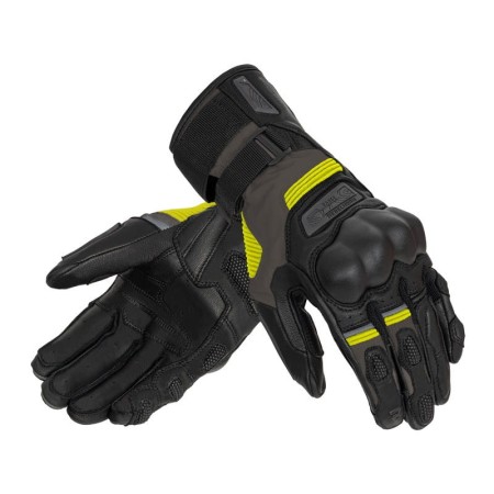 RĘKAWICE SKÓRZANE REBELHORN RANGE BLACK/ANTHRACITE/FLUO YELLOW S