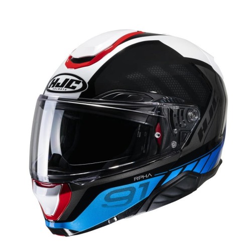 Przejdź do produktu KASK HJC RPHA91 RAFINO WHITE/BLUE/RED