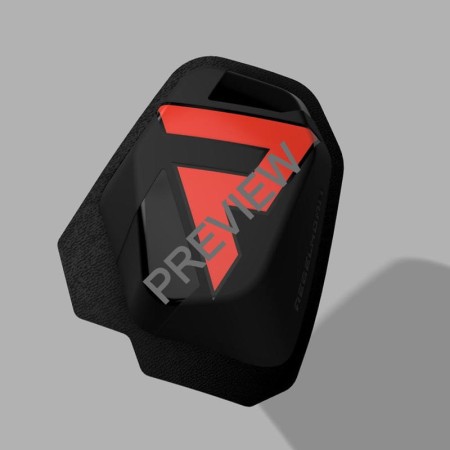 SLIDERY KOLAN REBELHORN (NA RZEPY) BLACK/FLO RED