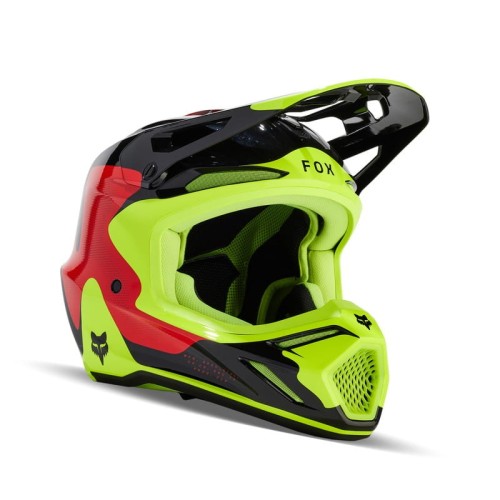 Przejdź do produktu KASK FOX V3 REVISE RED/YELLOW 