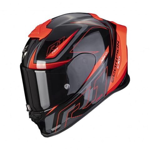 Kask Motocyklowy Integralny SCORPION EXO-R1 AIR GAZ Metal Black-Red