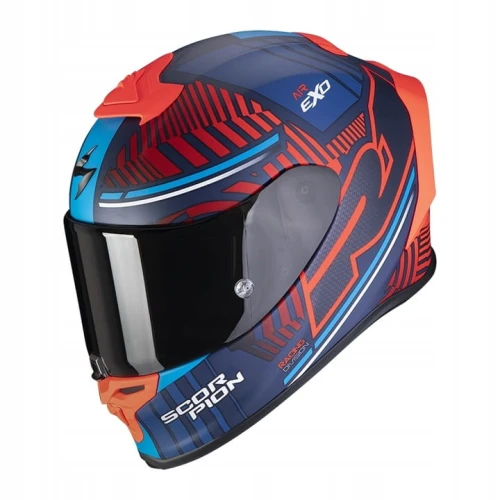 Kask Motocyklowy Integralny SCORPION EXO-R1 AIR VICTORY MAT BLUE-RED