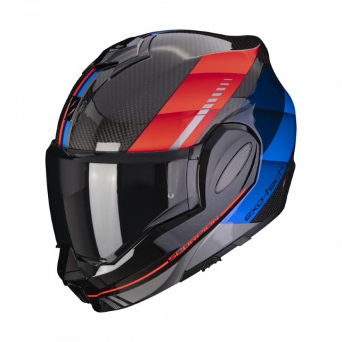 Przejdź do produktu KASK SCORPION EXO-TECH CARBON GENUS BLAK-BLUE-RED