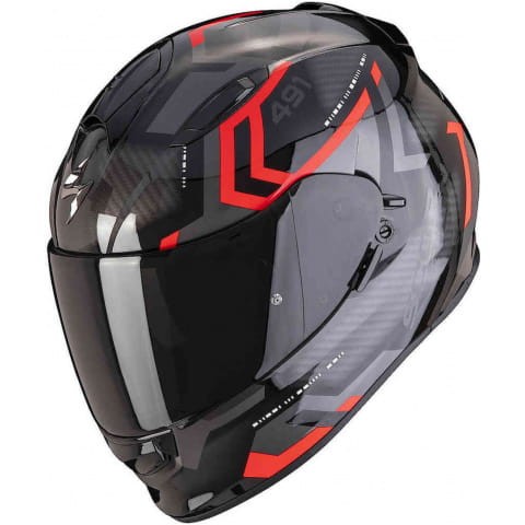 Kask Motocyklowy Integralny SCORPION EXO-491 SPIN BLACK-RED
