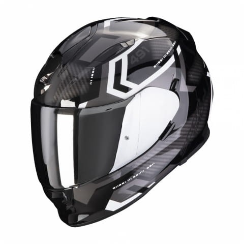 Kask Motocyklowy Integralny SCORPION EXO-491 SPIN BLACK-WHITE