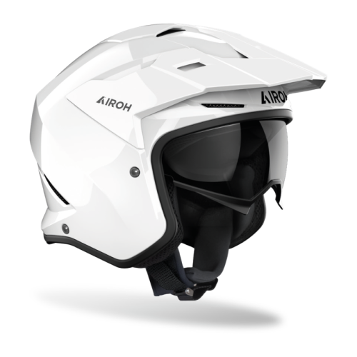Kask Motocyklowy Otwarty AIROH Kombakt White Gloss