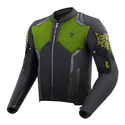 Kurtka Motocyklowa Tekstylna Rebelhorn Jax Black Fluo Yellow
