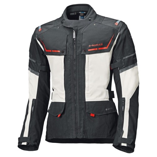 Przejdź do produktu KURTKA MOTOCYKLOWA TEKSTYLNA HELD KARAKUM [GORE-TEX] GREY BLACK