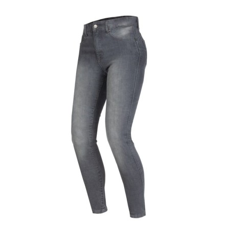 JEANSY MOTOCYKLOWE DAMSKIE OZONE STRIKER SLIM FIT WASHED GREY 24/30