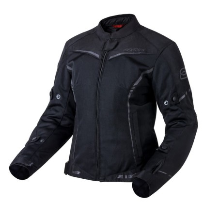KURTKA MOTOCYKLOWA TEKSTYLNA DAMSKA OZONE JET 2 BLACK WXS