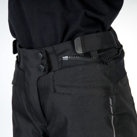 SPODNIE MOTOCYKLOWE TEKSTYLNE DAMSKIE OZONE FLOW BLACK WXXL
