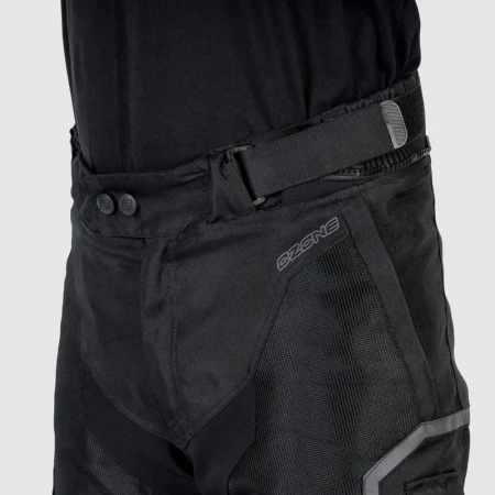 SPODNIE MOTOCYKLOWE TEKSTYLNE DAMSKIE OZONE FLOW BLACK WXXL