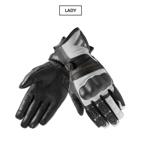RĘKAWICE MOTOCYKLOWE DAMSKIE REBELHORN PATROL BLACK GREY WXS
