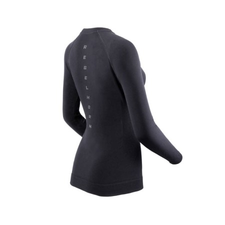 KOSZULKA TERMOAKTYWNA Z DŁUGIM RĘKAWEM DAMSKA REBELHORN FREEZE 2 BLACK WS