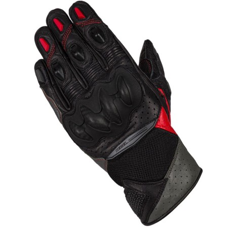 RĘKAWICE MOTOCYKLOWE DAMSKIE REBELHORN FLUX 2 BLACK GREY FLUO RED WL