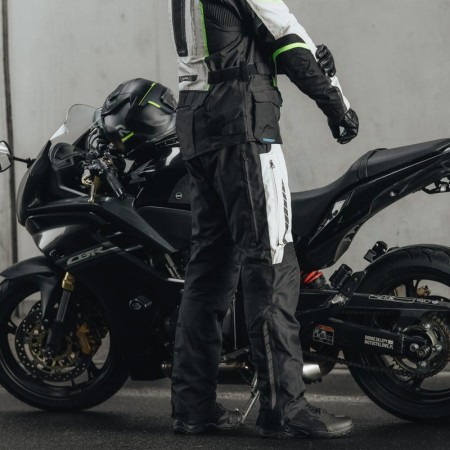 SPODNIE MOTOCYKLOWE TEKSTYLNE REBELHORN HIKER 3 BLACK GREY 5XL