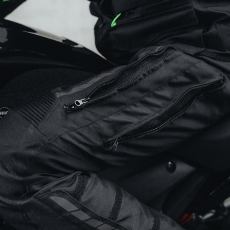 SPODNIE MOTOCYKLOWE TEKSTYLNE REBELHORN HIKER 3 BLACK GREY 5XL