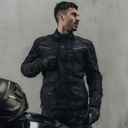 KURTKA MOTOCYKLOWA TEKSTYLNA REBELHORN HIKER 3 BLACK