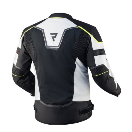 KURTKA MOTOCYKLOWA TEKSTYLNA REBELHORN HIFLOW 4 BLACK SILVER FLUO YELLOW