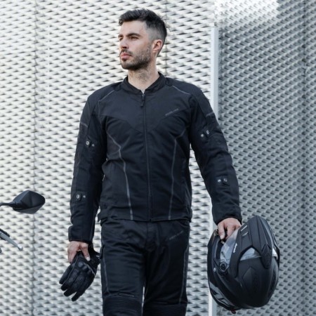 KURTKA MOTOCYKLOWA TEKSTYLNA REBELHORN HIFLOW 4 BLACK