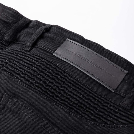 JEANSY MOTOCYKLOWE REBELHORN VANDAL TWILL BLACK 36/32