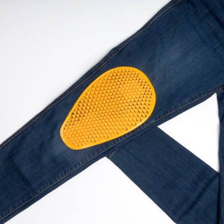 JEANSY MOTOCYKLOWE DAMSKIE OZONE STRIKER SLIM FIT WASHED BLUE W28/30