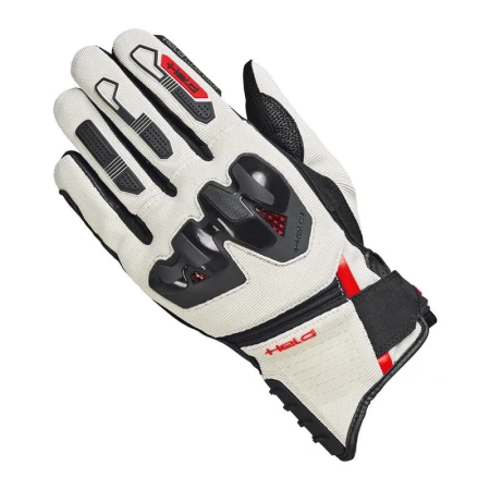 RĘKAWICE MOTOCYKLOWE HELD SAMBIA 2 BLACK GREY RED 7