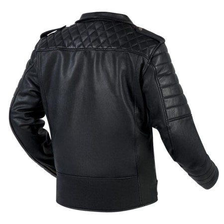 KURTKA MOTOCYKLOWA SKÓRZANA OZONE RAMONES MODERN MATT BLACK