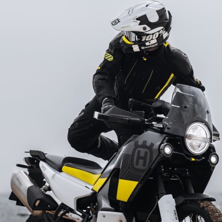 KURTKA MOTOCYKLOWA TEKSTYLNA REBELHORN PATROL BLACK FLUO YELLOW