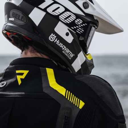 KURTKA MOTOCYKLOWA TEKSTYLNA REBELHORN PATROL BLACK FLUO YELLOW