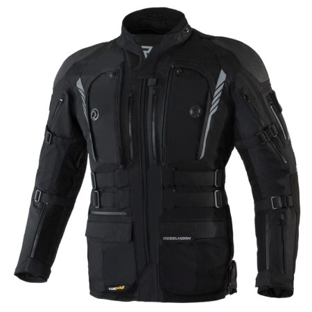 KURTKA MOTOCYKLOWA TEKSTYLNA REBELHORN PATROL BLACK